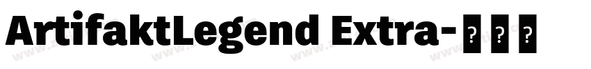 ArtifaktLegend Extra字体转换